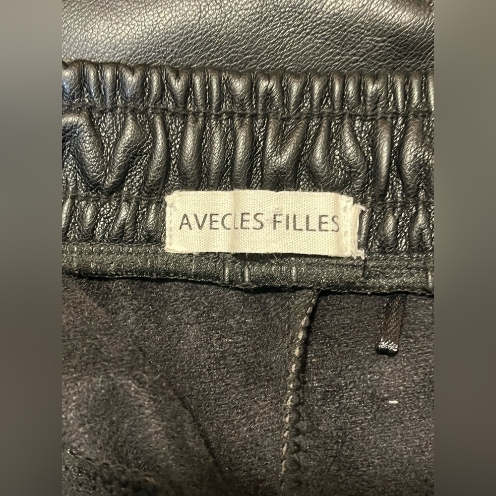 Anthropologie Avec Les Filles Vegan Leather Joggers - Picture 9 of 9